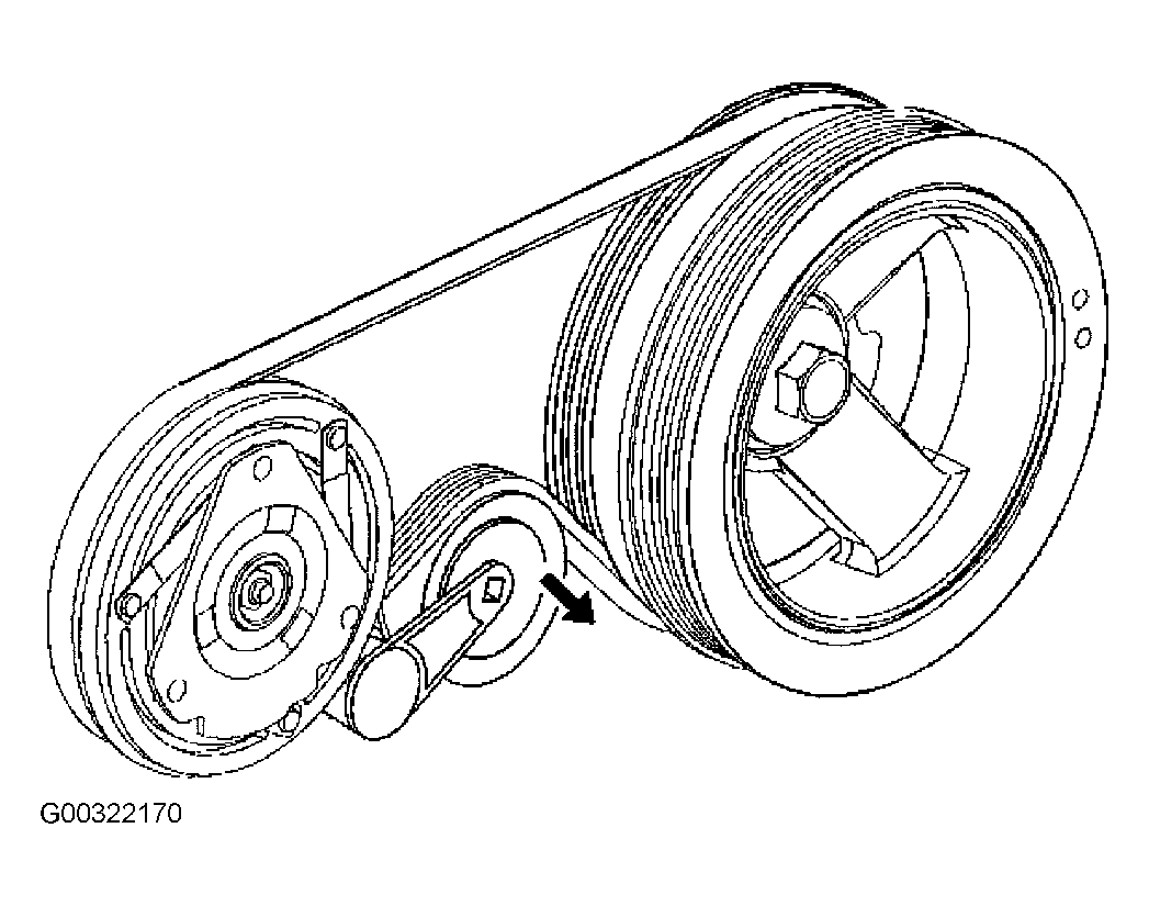 Buick Rainier Serpentine Belt diagram 1.gif