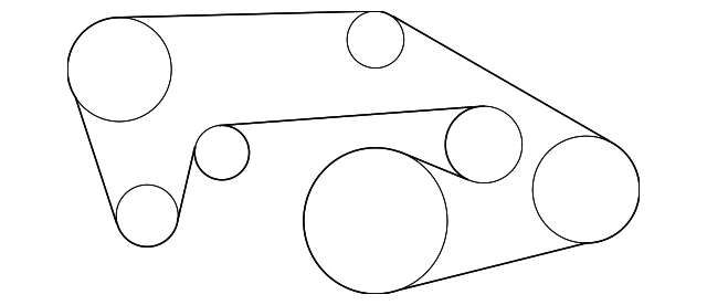 Infiniti-EX Serpentine Belt diagram1.png