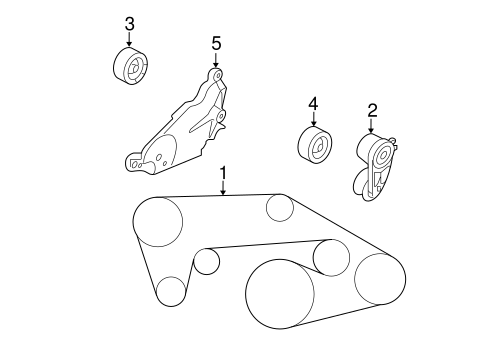 Infiniti-EX Serpentine Belt diagram.png