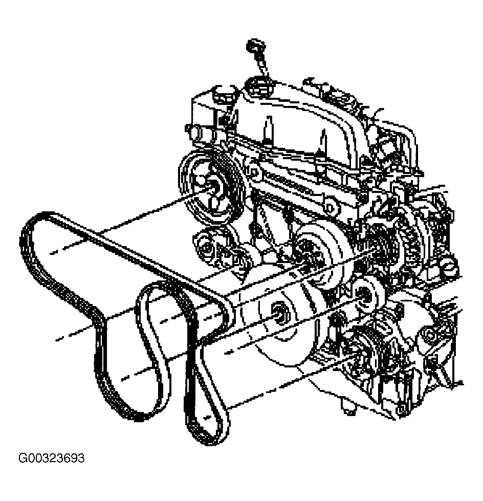 Isuzu-Ascender-7-passenger-2WD Serpentine Belt diagram.gif