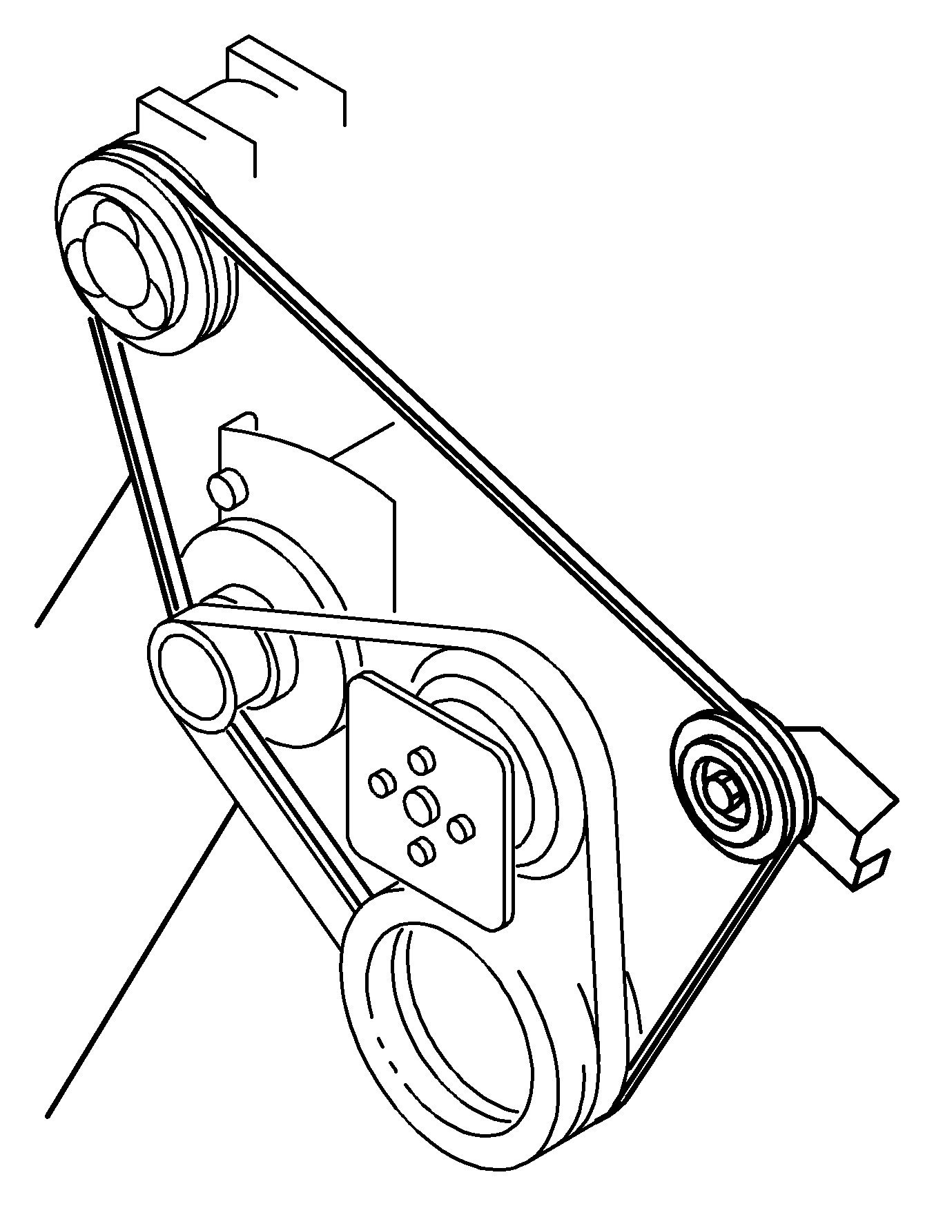 Isuzu Crosswind Serpentine Belt diagram.png