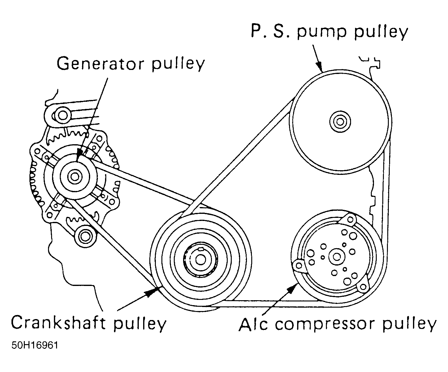 Isuzu i 350G Serpentine Belt diagram.gif