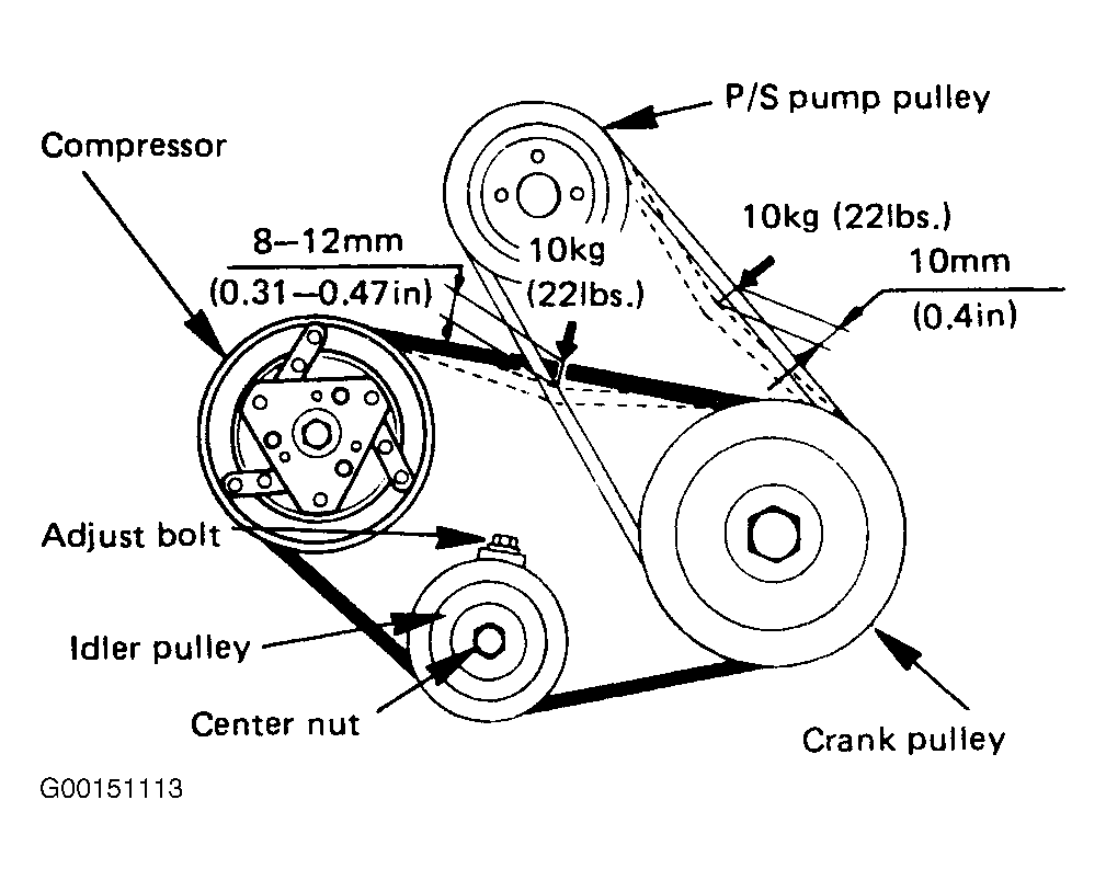 Isuzu i 280 Serpentine Belt diagram.gif