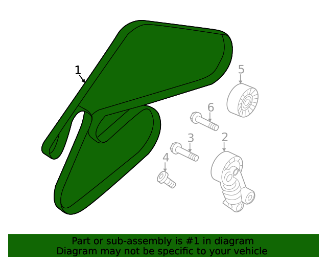 Kia-Telluride-AWD Serpentine Belt routing diagram.png