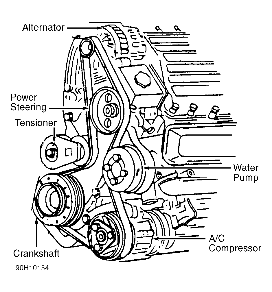 Chevrolet-Camaro Serpentine Belt diagram2.gif