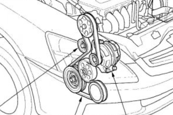 Honda-Accord Vehicles Models Serpentine Belt diagram.png