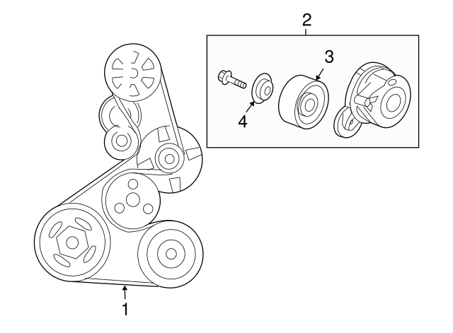 Honda-HRV Vehicles Models Serpentine Belt diagram.png