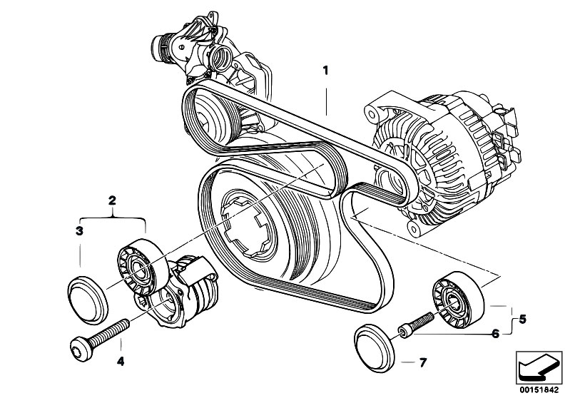 BMW e90 Serpentine Belt diagram2.jpeg