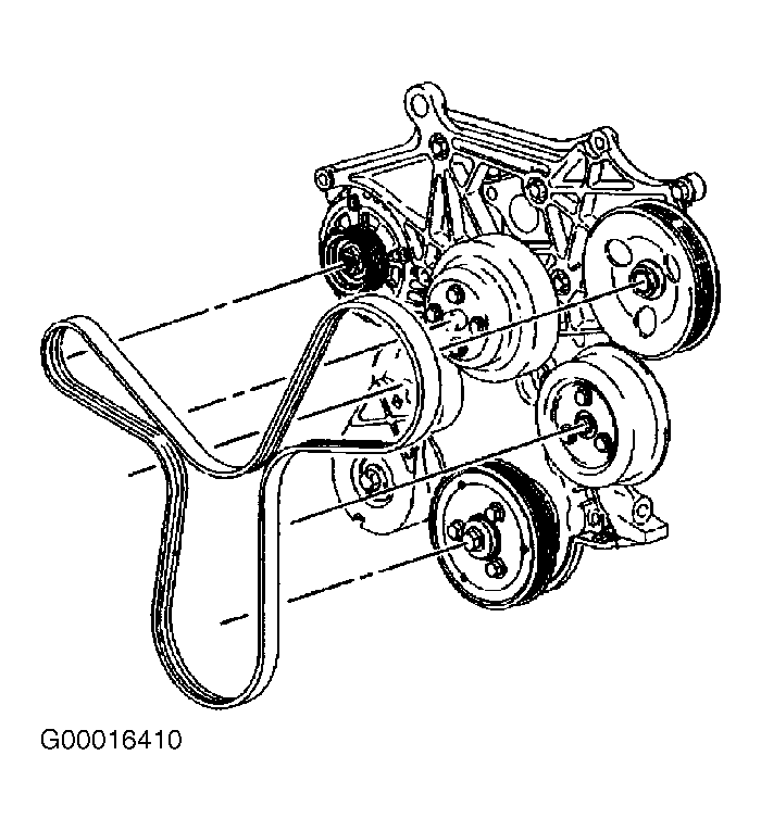 Isuzu-Vehicross Serpentine Belt diagram1.gif