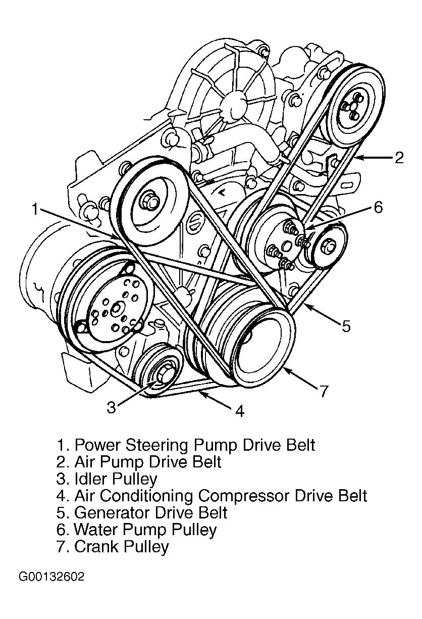 Isuzu Faster Serpentine Belt diagram.gif