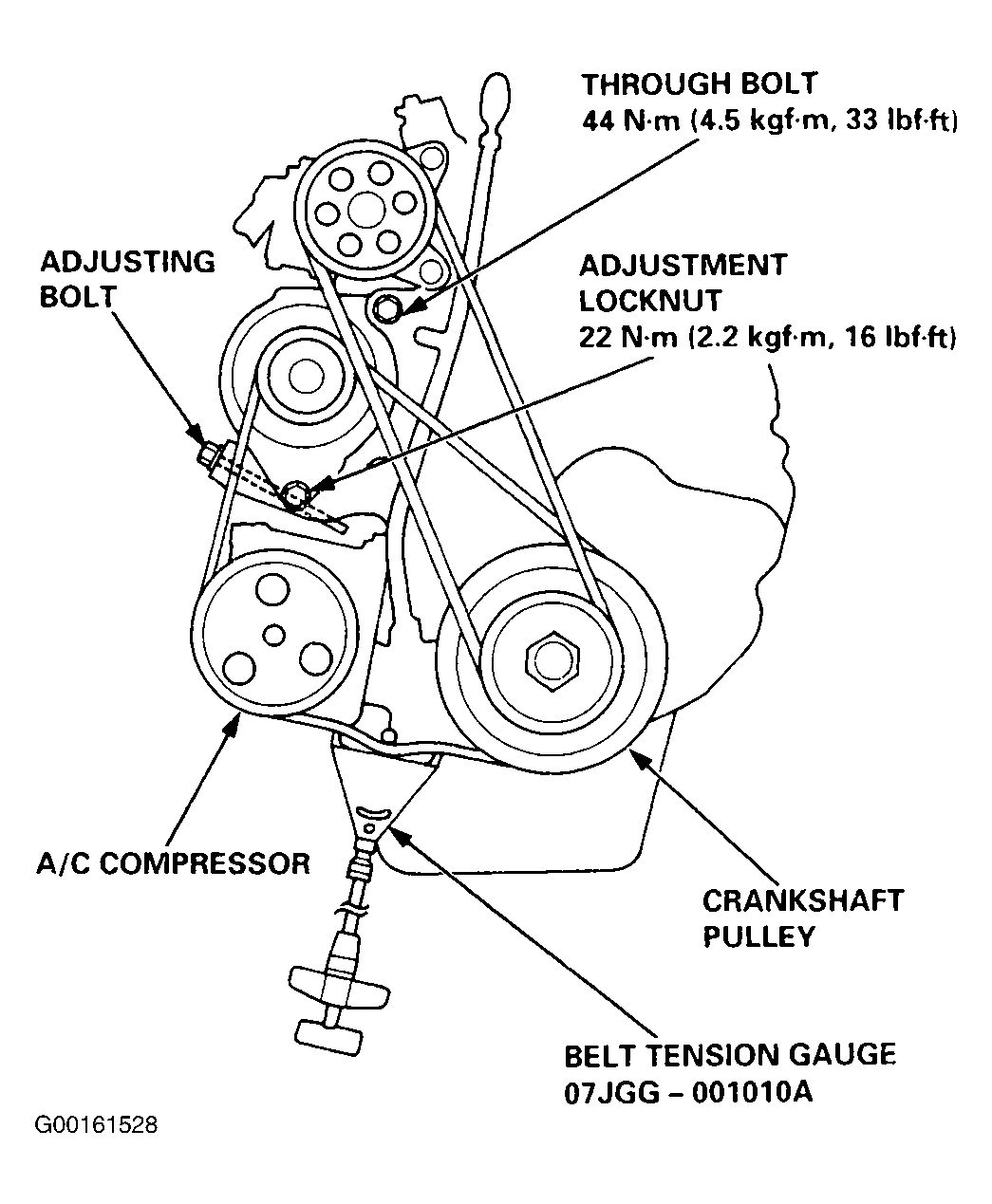 Isuzu Oasis Serpentine Belt diagram.gif